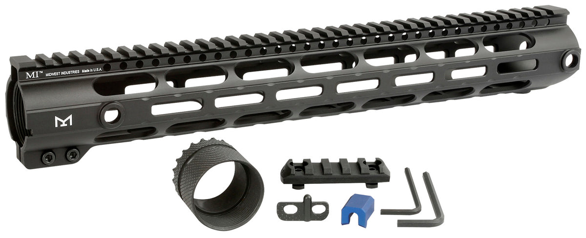 Midwest Industries MICR30815 AR-308/LR-308 Combat M-LOK Handguard 15" Black Hardcoat Anodized 6061-T6