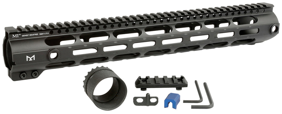 Midwest Industries MICR30815 AR-308/LR-308 Combat M-LOK Handguard 15" Black Hardcoat Anodized 6061-T6