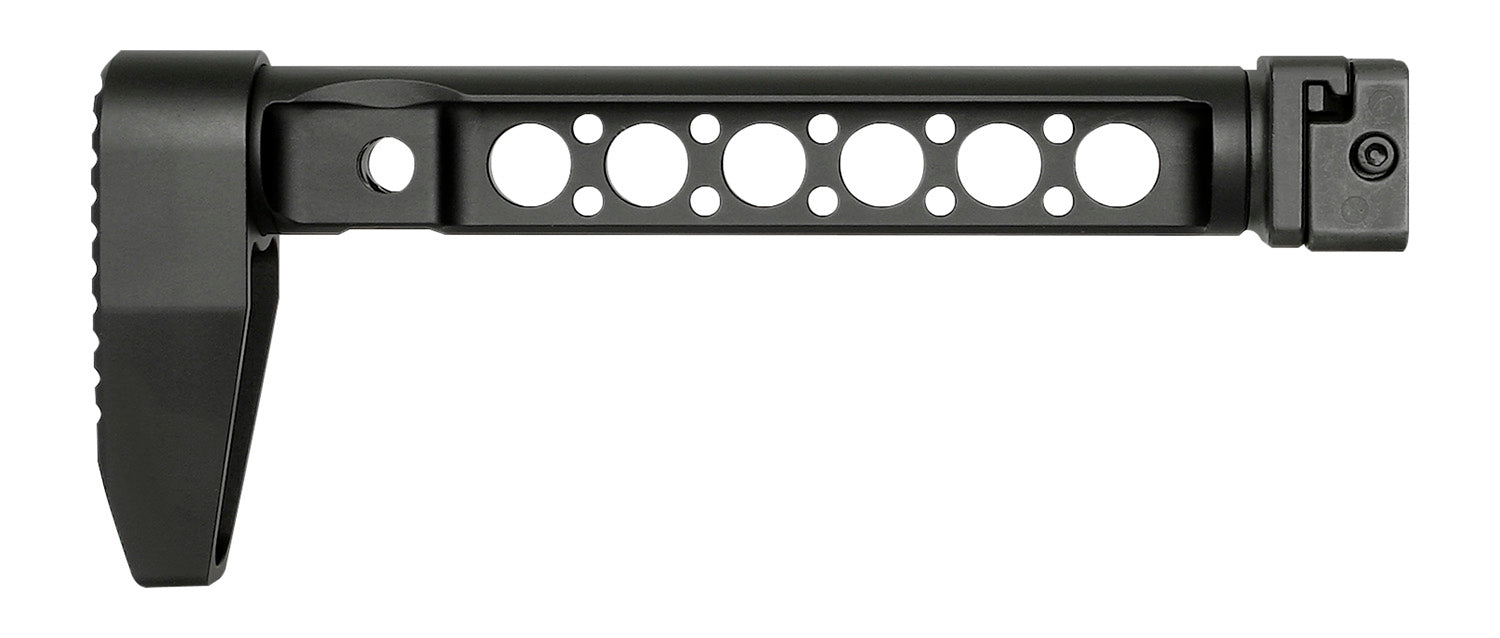 Midwest Industries MISTAPSFLWS Side-Folding Stock Adaptor Black 4140 Steel Minimalistic Butt Plate
