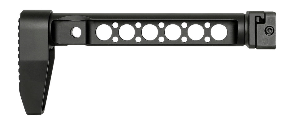 Midwest Industries MISTAPSFLWS Side-Folding Stock Adaptor Black 4140 Steel Minimalistic Butt Plate