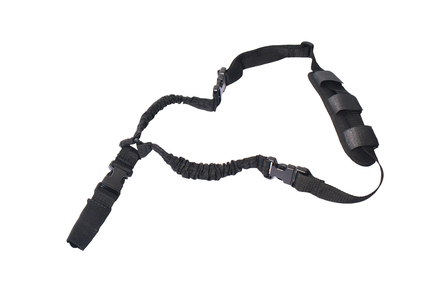 Rukx Gear Black Nylon Adjustable Bungee Tactical Single Point Sling ATICT1PSB