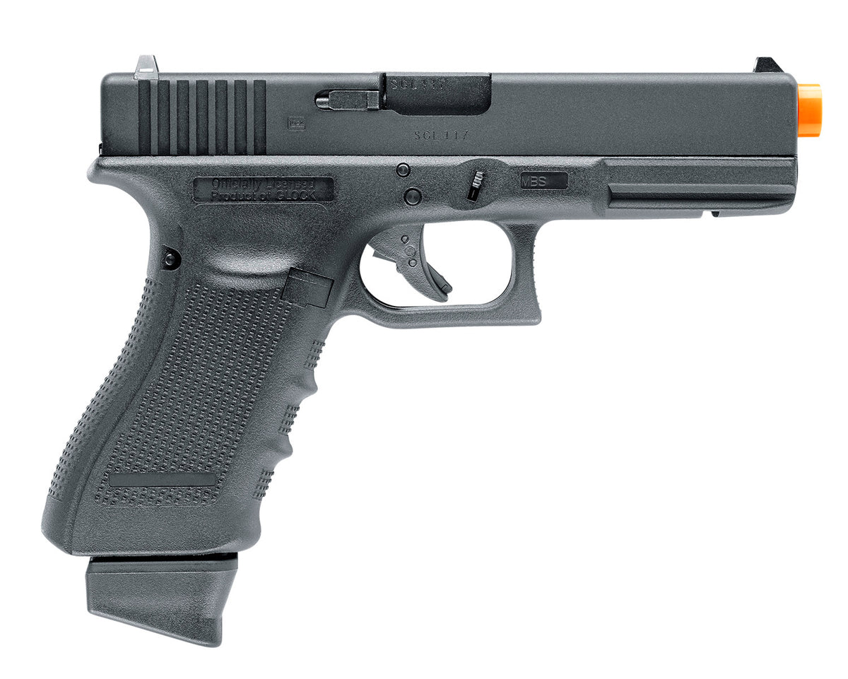 Umarex G17 Gen4 Airsoft CO2 Pistol 6mm Blowback 23+1 Black Frame Compatible with Glock 17 Holsters
