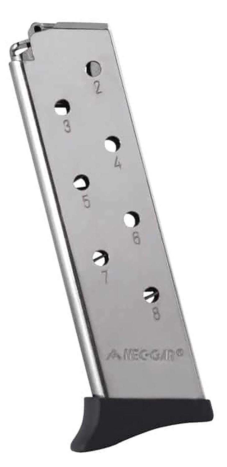Mec-Gar Standard 380 ACP 8-Round Nickel Mag with Finger Rest for Bersa Thunder