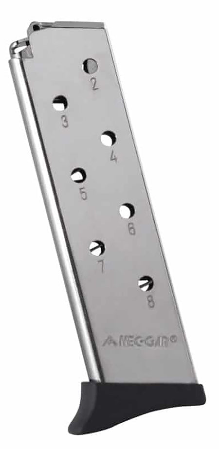 Mec-Gar Standard 380 ACP 8-Round Nickel Mag with Finger Rest for Bersa Thunder