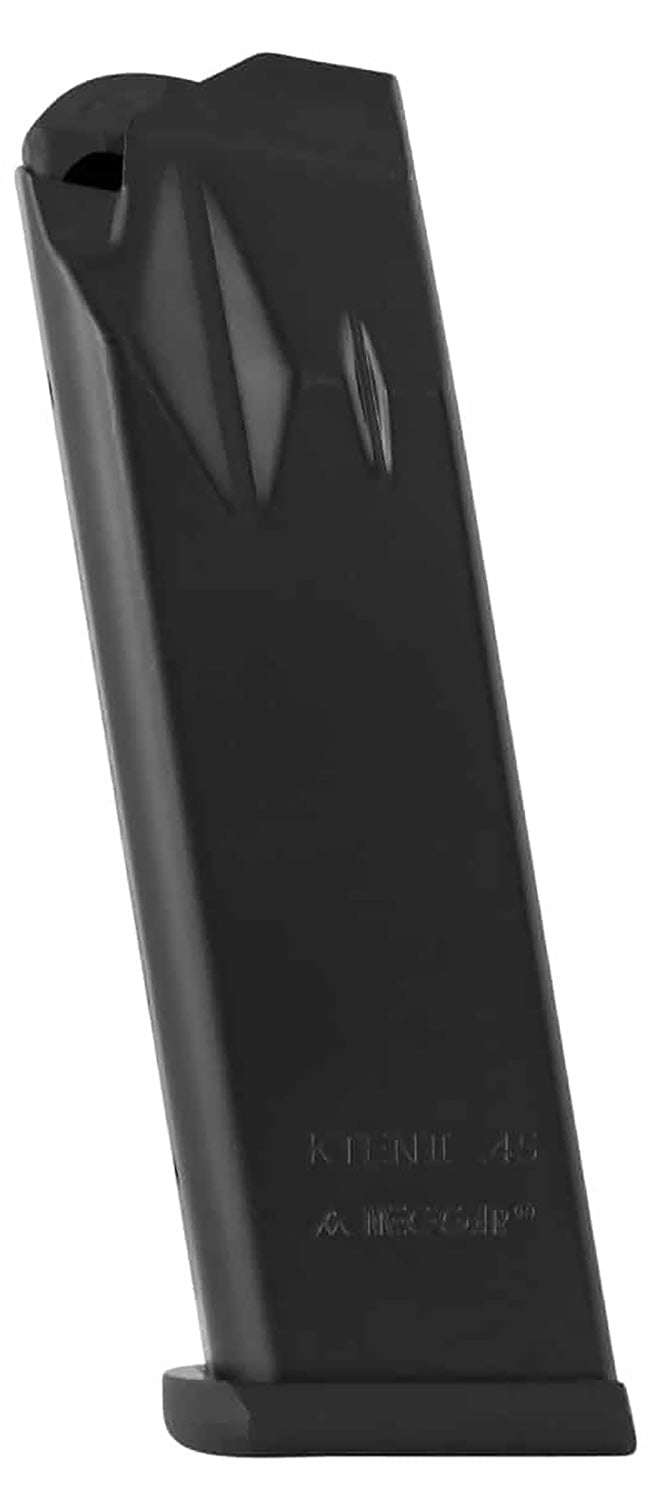 Mec-Gar MGK4514AFC Blued Carbon Steel 14-Round 45 ACP Mag for Kimber Ten II w/Anti-Friction Coating