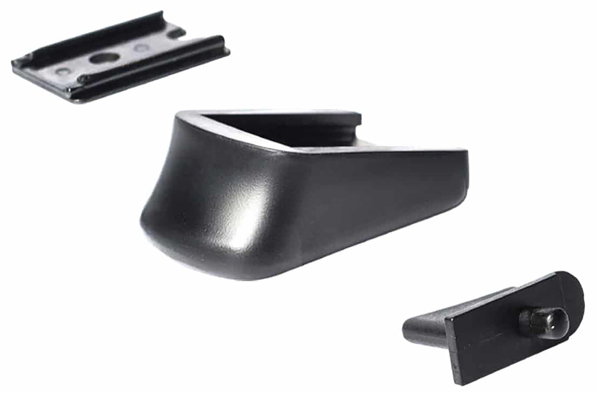 Mec-Gar F42090SET Blued Polymer & Steel Finger Rest Floorplate Set for Walther PP PPK PPK/S Mags
