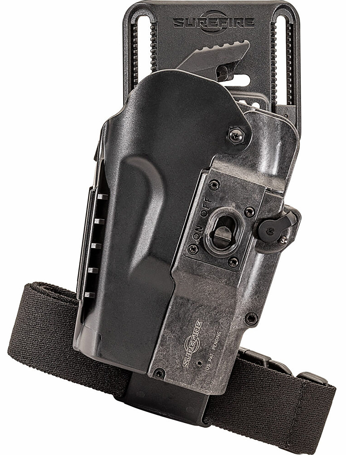 SureFire MasterFire HD1RPRO Rapid Deploy Outside Waistband Holster Black Polymer Right Hand for H-Series WeaponLights