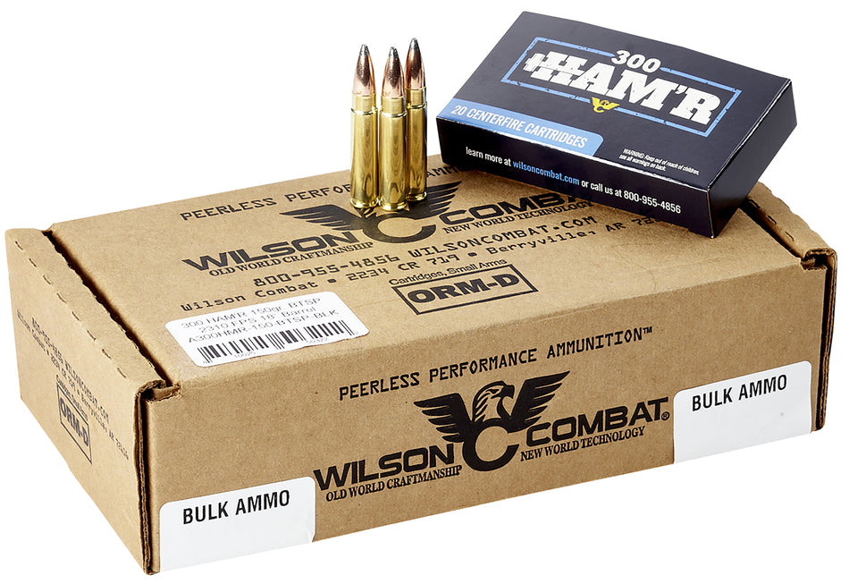 Wilson Combat HAM'R Speer Boat Tail Soft Point 150 Grain .300 HAM'R 2310 fps 810025503215