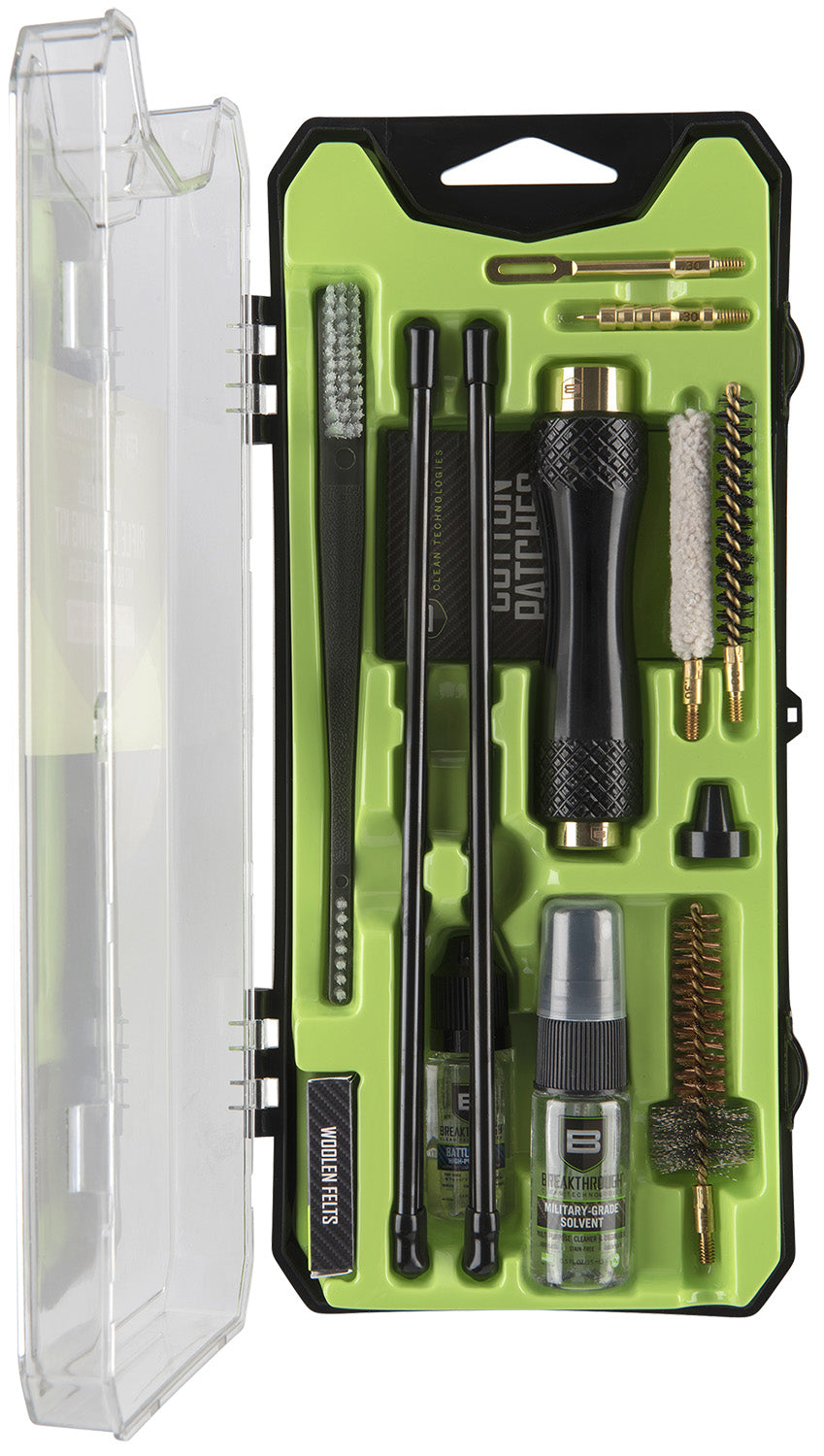 Breakthrough Clean Vision Series Compact 30 Cal/AR-10 Rifle Cleaning Kit 15-Piece
