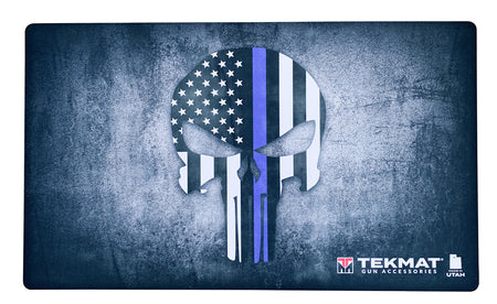 TekMat TEK42BLUELINE Rubber Blue Line Punisher Door Mat 42" Wide