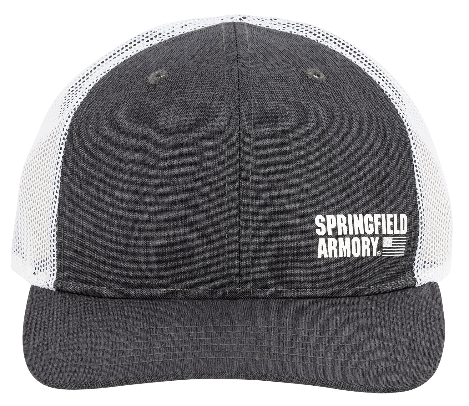 Springfield Armory Flag Structured Trucker Hat Black Gray Adjustable Snapback