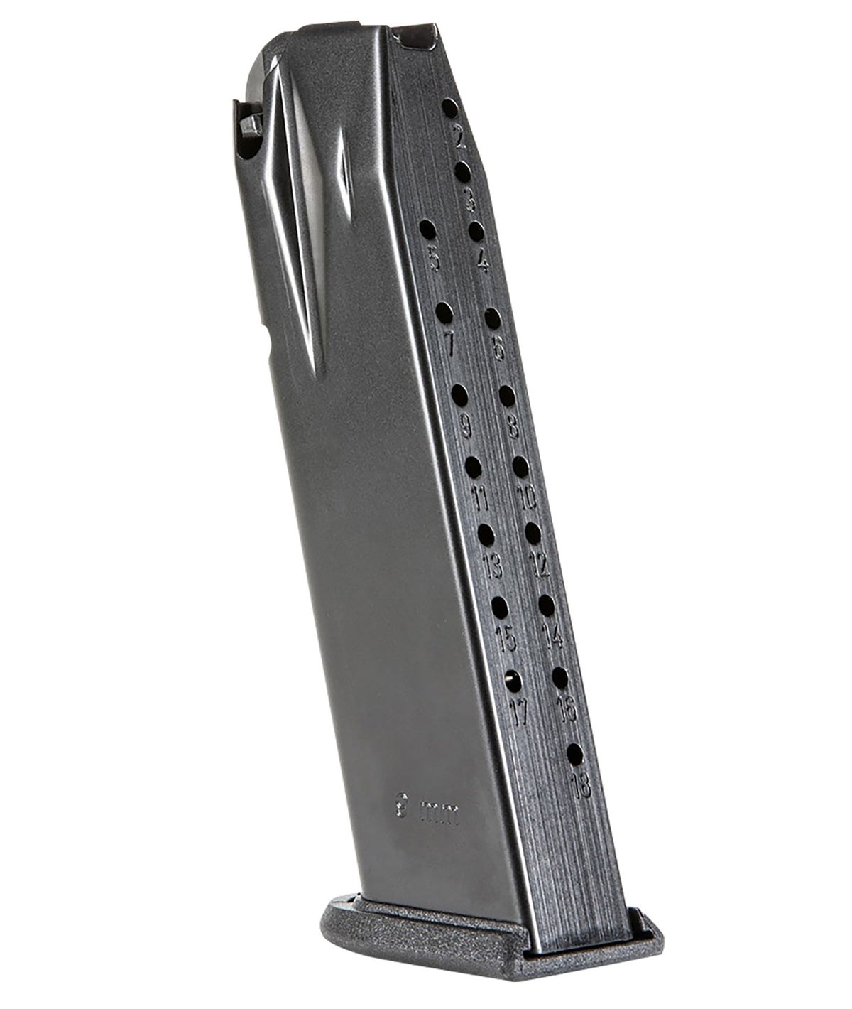 Walther Arms 2856891 Black Steel 18rd 9mm Luger Magazine for Walther PDP Full Size