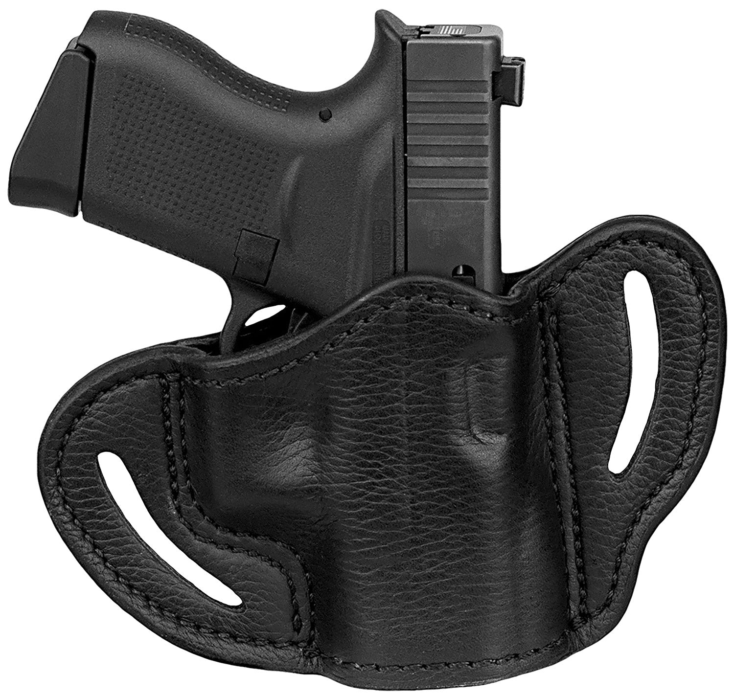 1791 Gunleather Ultra Custom Memory-Lok OWB Holster Size C Night Sky Black Leather - Glock 42/Sig P365 RH