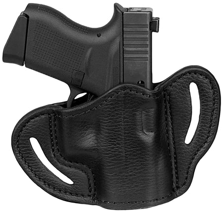 1791 Gunleather Ultra Custom Memory-Lok OWB Holster Size C Night Sky Black Leather - Glock 42/Sig P365 RH