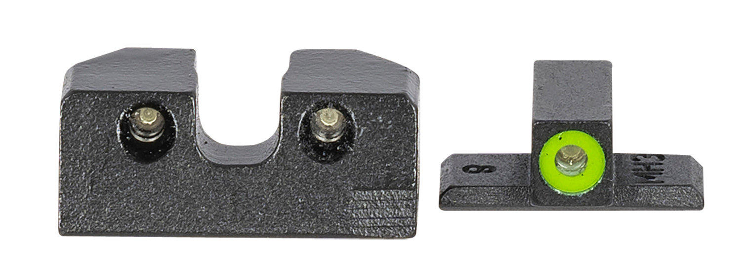 Meprolight USA Hyper-Bright Tritium Fixed Front & Rear Sight Set Green Outline for Sig P-Series