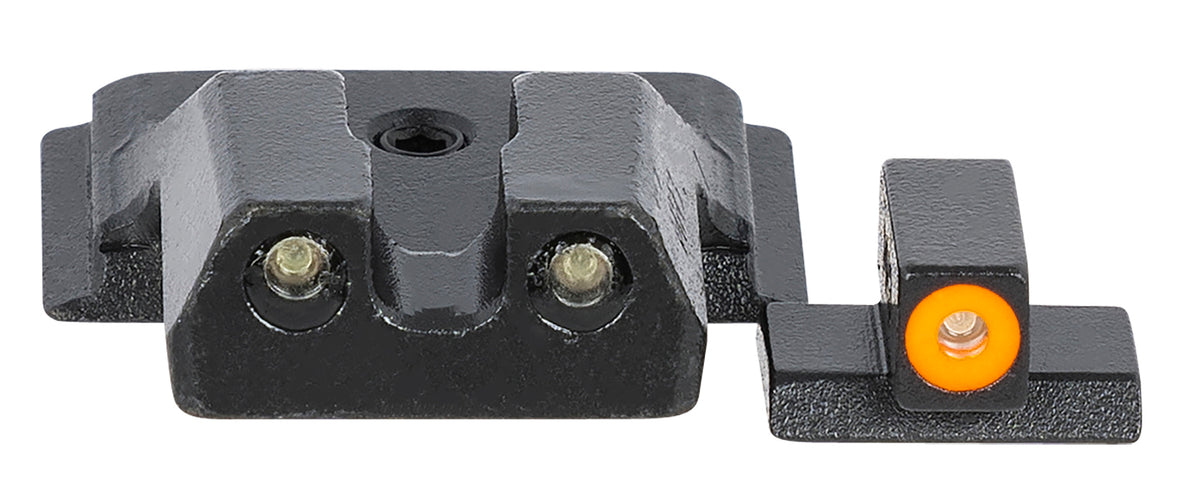 Meprolight USA Hyper-Bright Tritium Fixed Sights Orange Front Outline Green Rear for S&W M&P Shield Non-EZ