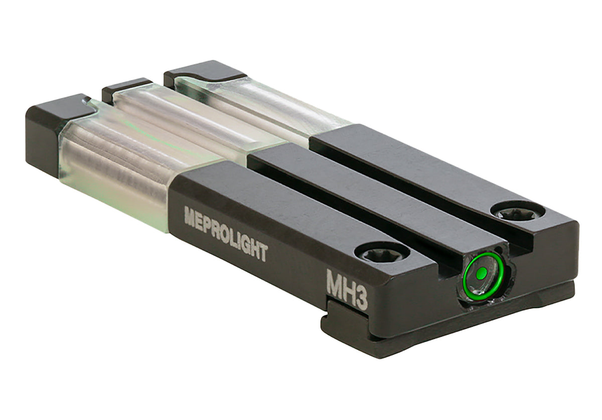 Meprolight USA FT Bullseye Tritium Green Fiber Optic Rear Pistol Sight Glock MOS Standard & Slimline