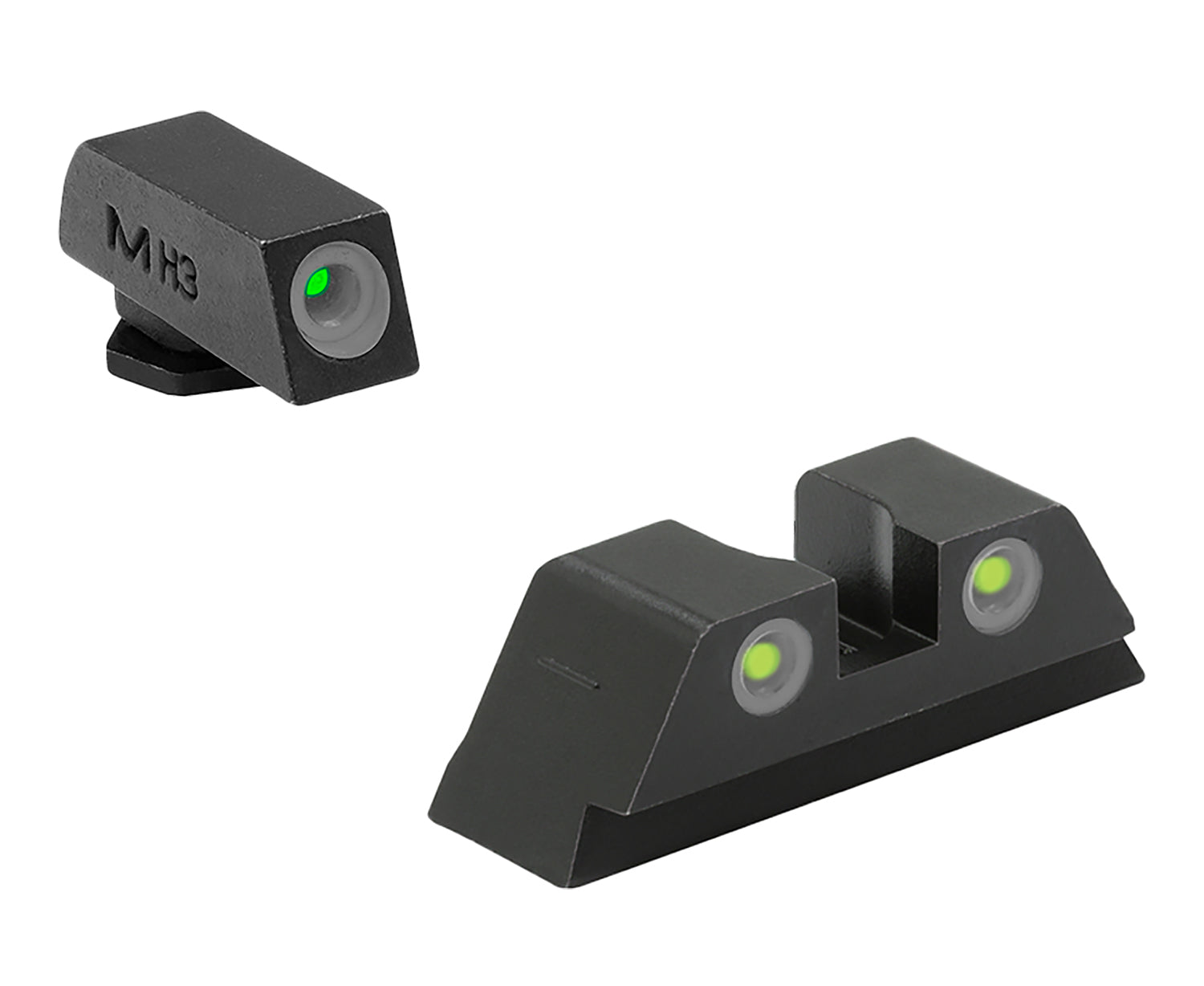 Meprolight USA Tru-Dot Green Tritium White Dot Day/Night Sights Glock Large Frame S and SF 10mm 45ACP