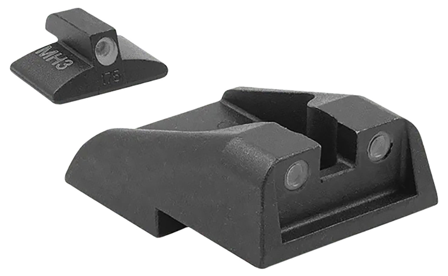 Meprolight Tru-Dot Fixed Night Sight Set Green Tritium White Outline Front & Rear IWI Jericho 941