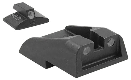Meprolight Tru-Dot Fixed Night Sight Set Green Tritium White Outline Front & Rear IWI Jericho 941