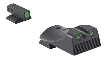 Meprolight Hyper-Bright Fixed Night Sight Set Green Tritium Green Outline Kimber 1911 Slant TLE Aegis