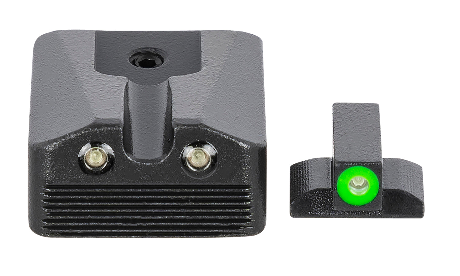 Meprolight Hyper-Bright Fixed Night Sight Set Green Tritium Green Outline Kimber 1911 Wedge Raptor Covert