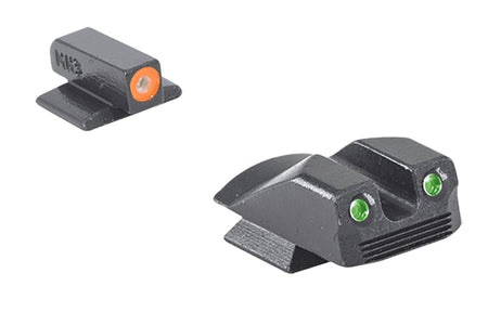 Meprolight USA Hyper-Bright 412293131 Day/Night Sight Set Orange Front Green Rear Kimber 1911 Micro
