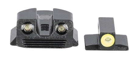 Meprolight USA Hyper-Bright 412293121 Day/Night Tritium Sight Set Black Frame Kimber 1911 Micro 9