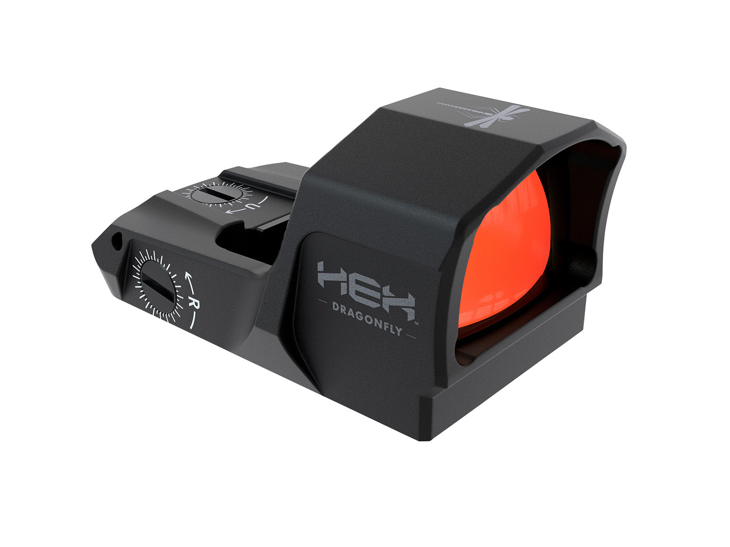 HEX Optics Dragonfly Standard Size Reflex Sight Black 3.5 MOA Red Dot 8-Brightness Levels