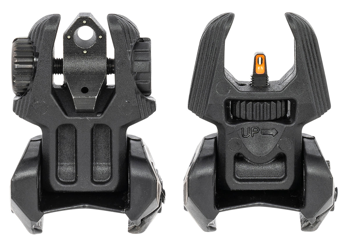 Meprolight USA FUBS 403240 AR Platform Flip-Up Orange Front/Green Rear Tritium Sight Set Picatinny