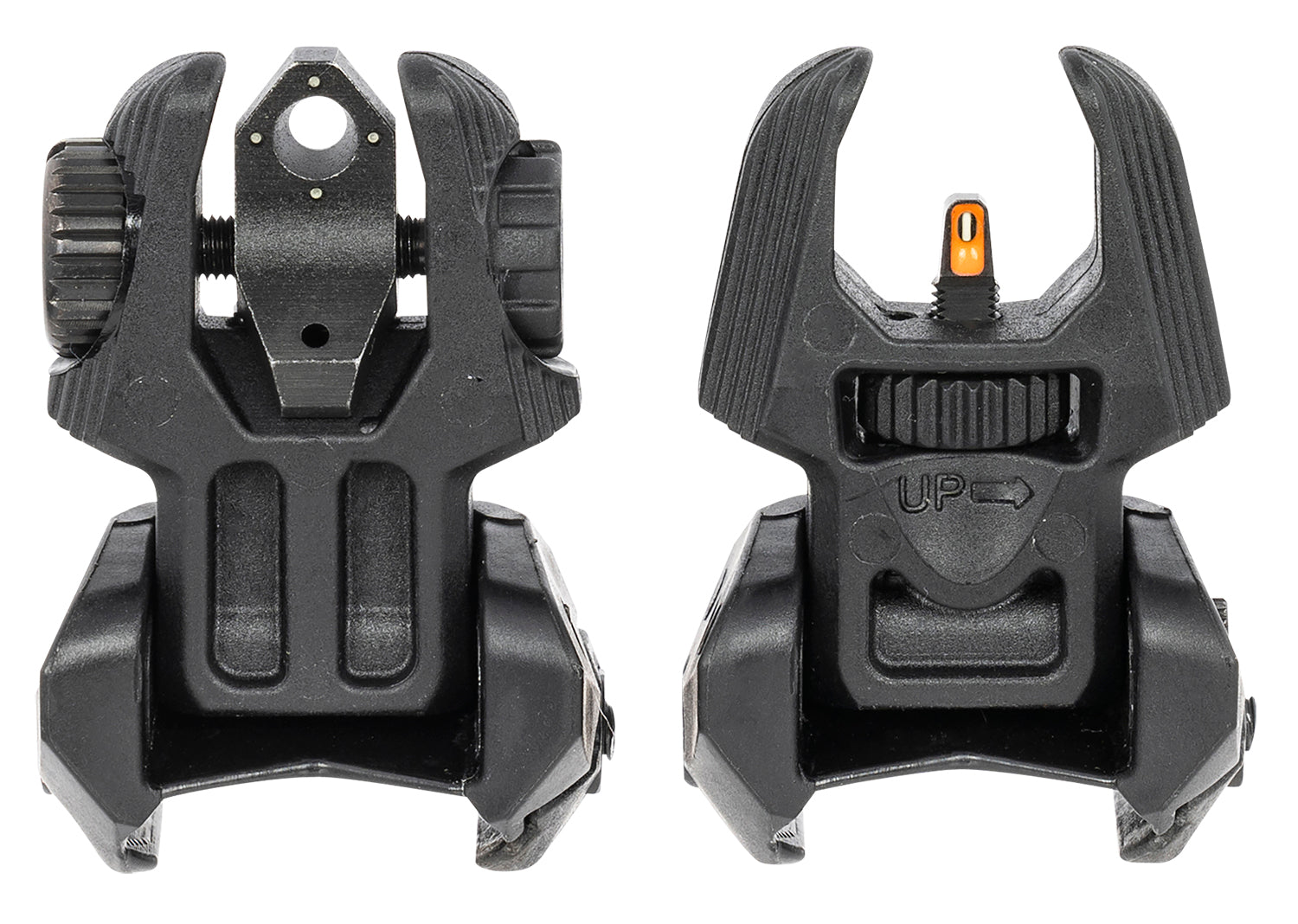 Meprolight USA FUBS 403240 AR Platform Flip-Up Orange Front/Green Rear Tritium Sight Set Picatinny