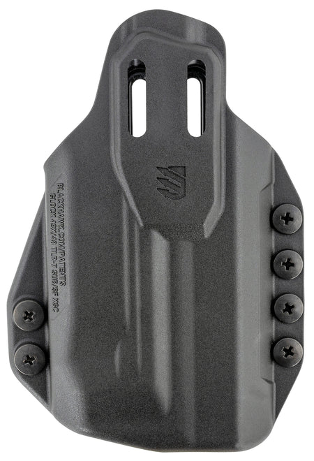 Blackhawk Stache IWB Size 76 Black Polymer Belt Clip Holster for Glock 43X/48 SureFire XSC Ambidextrous