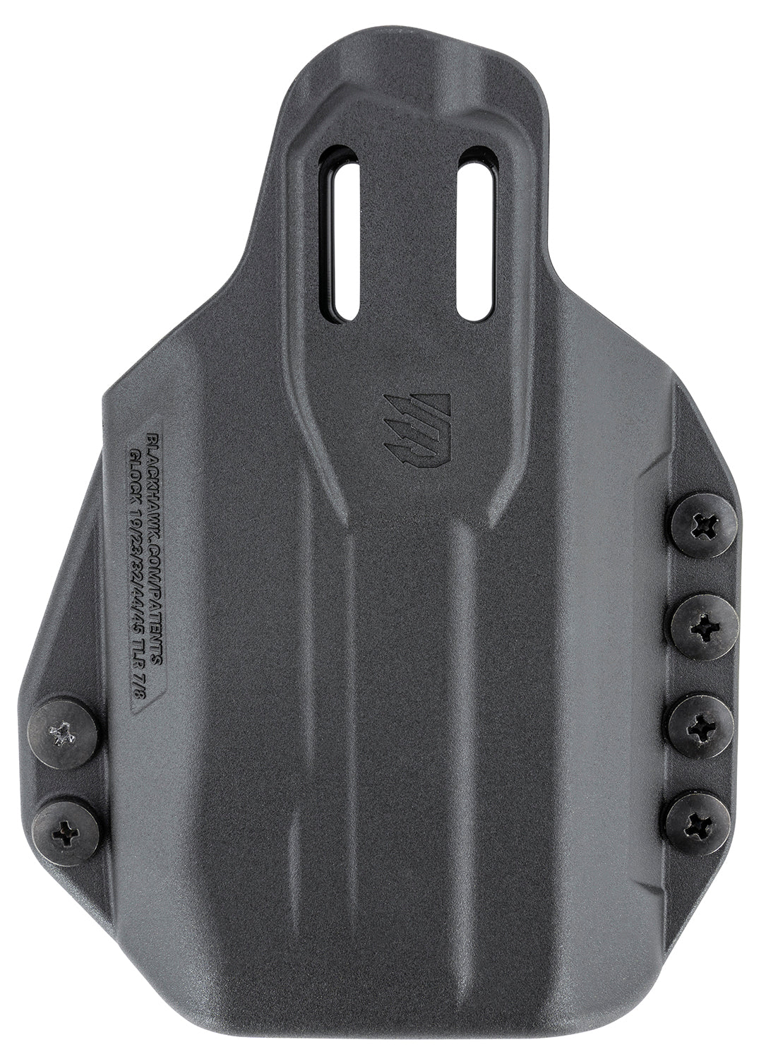 Blackhawk Stache IWB Size 02 Black Polymer Belt Clip Holster Fits Glock 19/23/32/45 Ambidextrous