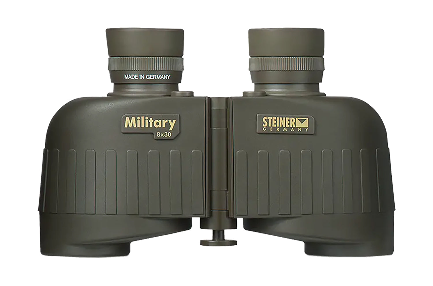 Steiner 2640 M830r Military Binocular 8x30mm, Mil Radian Reticle, Floating Prism, OD Green Makrolon/Rubber Armor