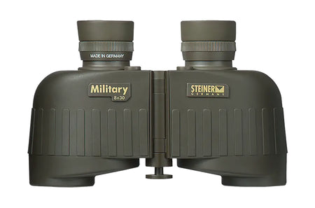 Steiner 2640 M830r Military Binocular 8x30mm, Mil Radian Reticle, Floating Prism, OD Green Makrolon/Rubber Armor