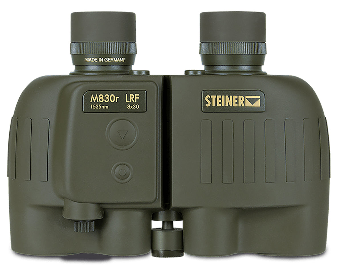 Steiner 2681 M830r 8x30mm LRF 1535nm Binocular, Floating Prism Auto Focus, OD Green Makrolon/Rubber Armor w/Tripod Mount