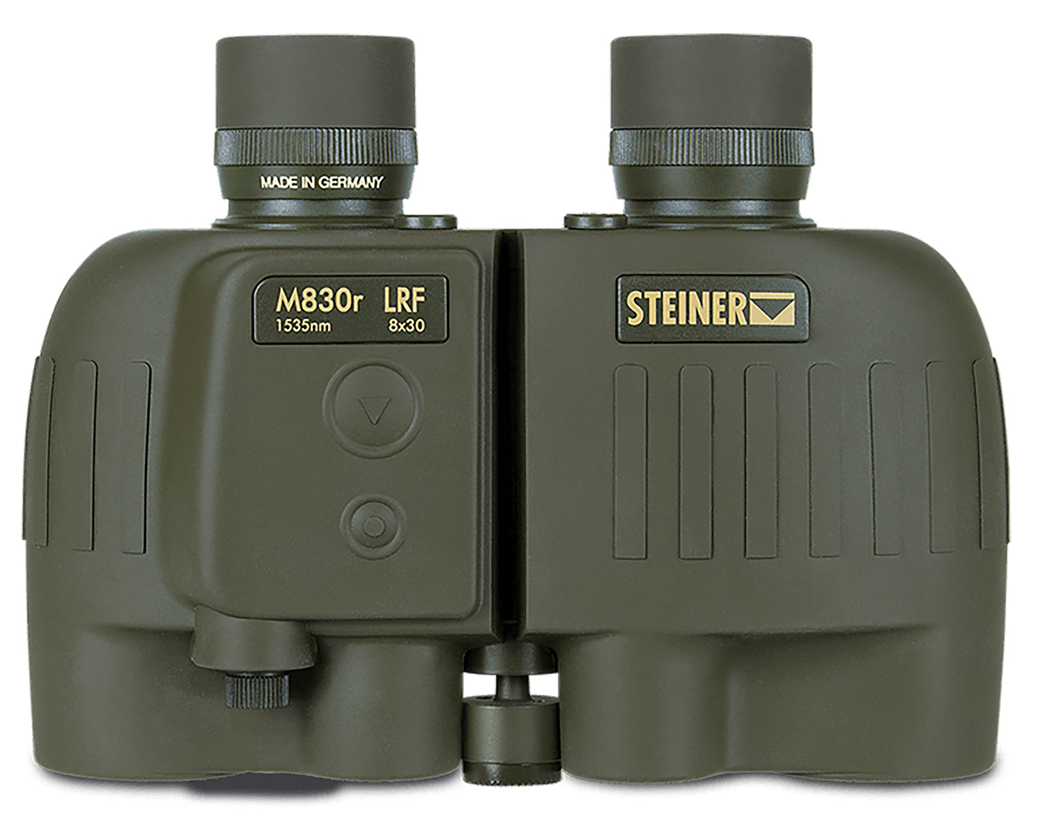 Steiner 2681 M830r 8x30mm LRF 1535nm Binocular, Floating Prism Auto Focus, OD Green Makrolon/Rubber Armor w/Tripod Mount