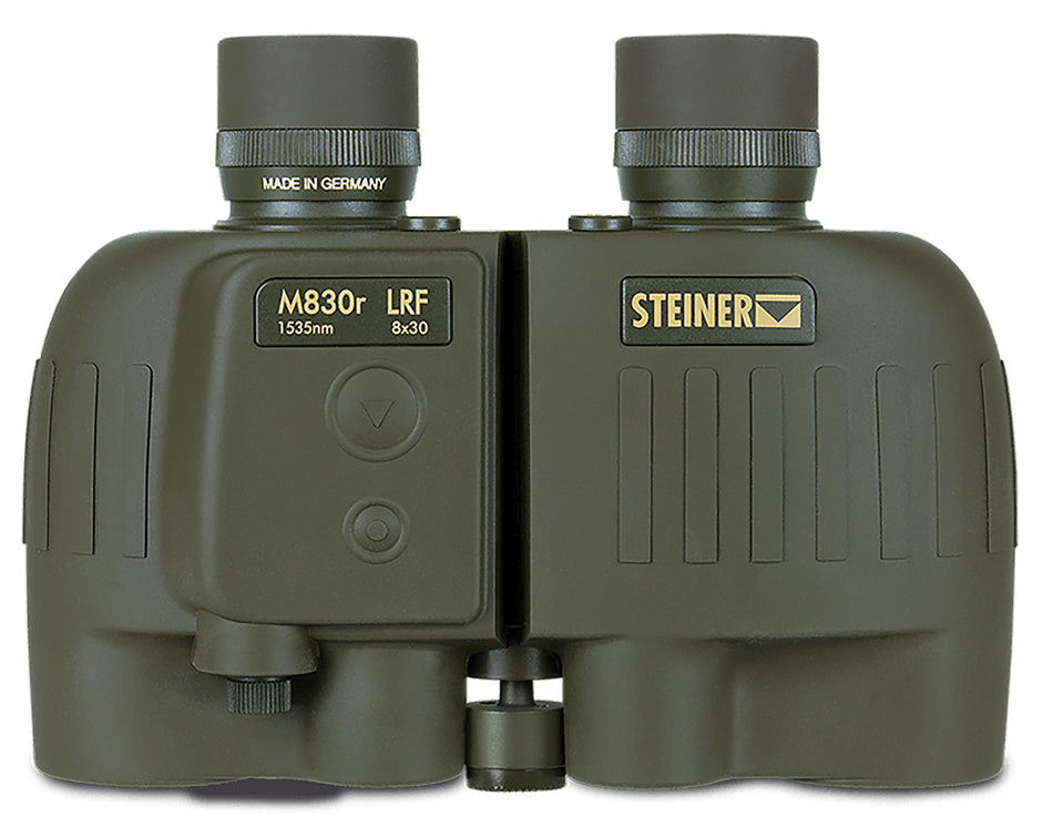 Steiner 2681 M830r 8x30mm LRF 1535nm Binocular, Floating Prism Auto Focus, OD Green Makrolon/Rubber Armor w/Tripod Mount