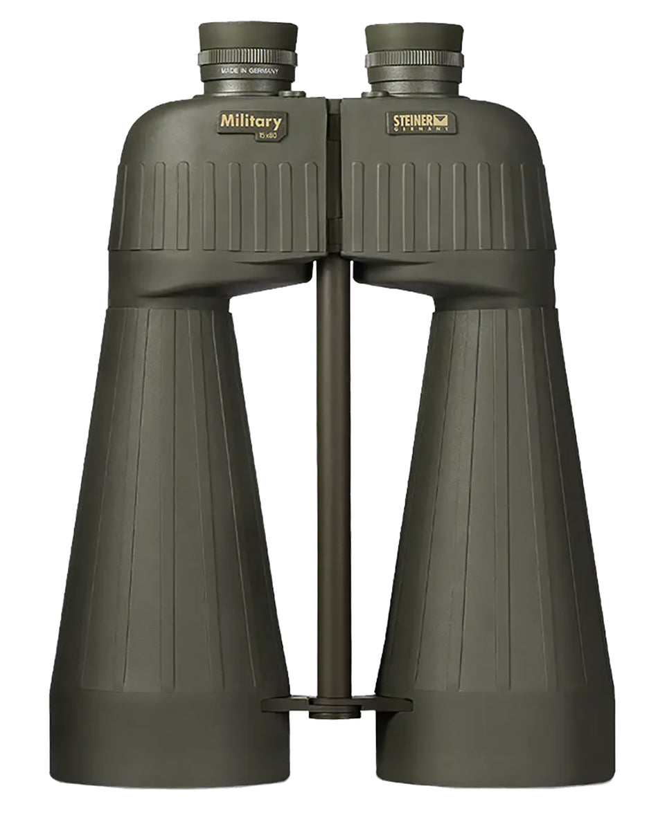 Steiner 2670 M1580 Military Binocular 15x80mm, Floating Prism Auto Focus, OD Green Makrolon/Rubber Armor