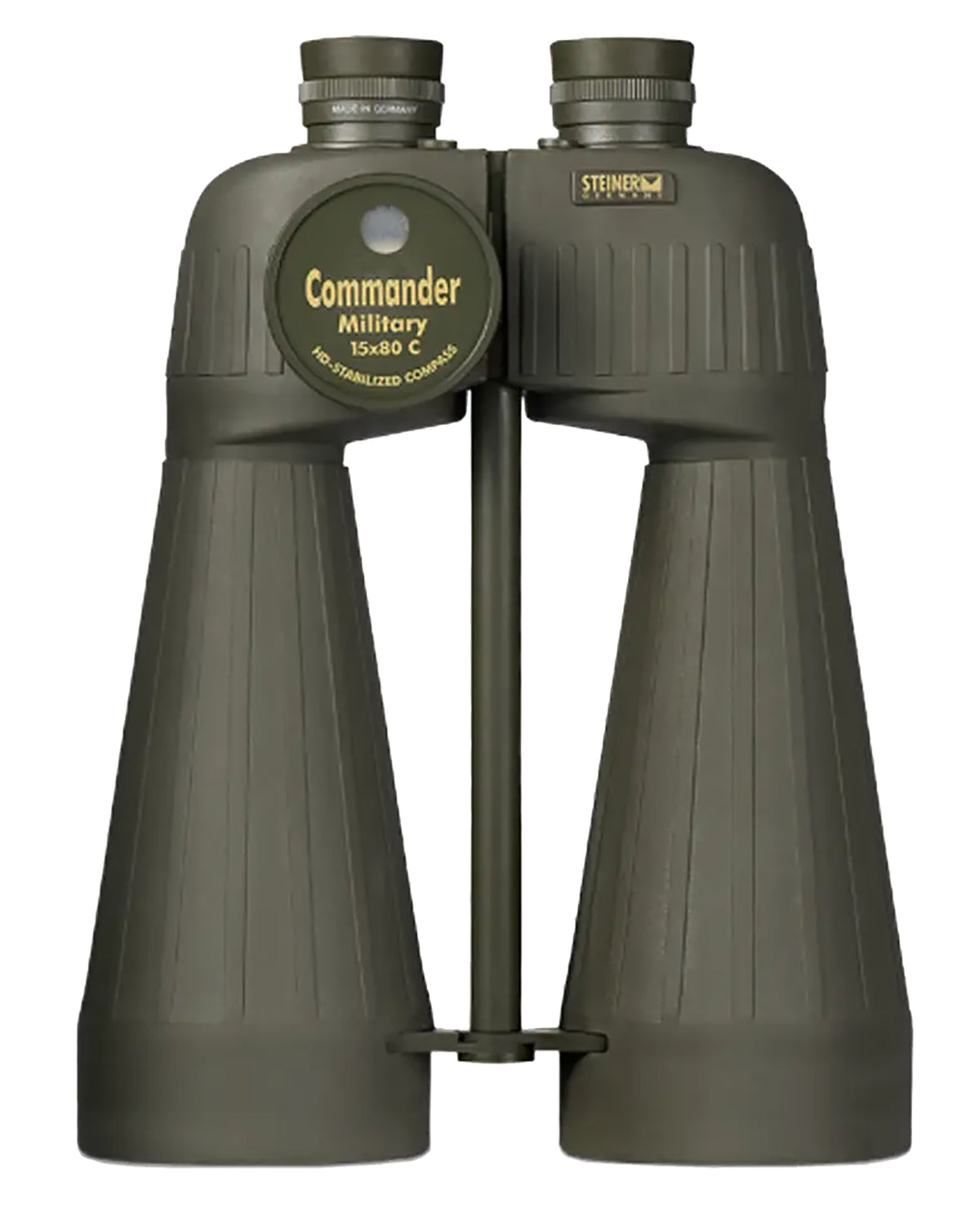 Steiner 2693 M1580 15x80mm Military Binocular, Reticle and Compass, Floating Prism Auto Focus, OD Green Makrolon/Rubber Armor
