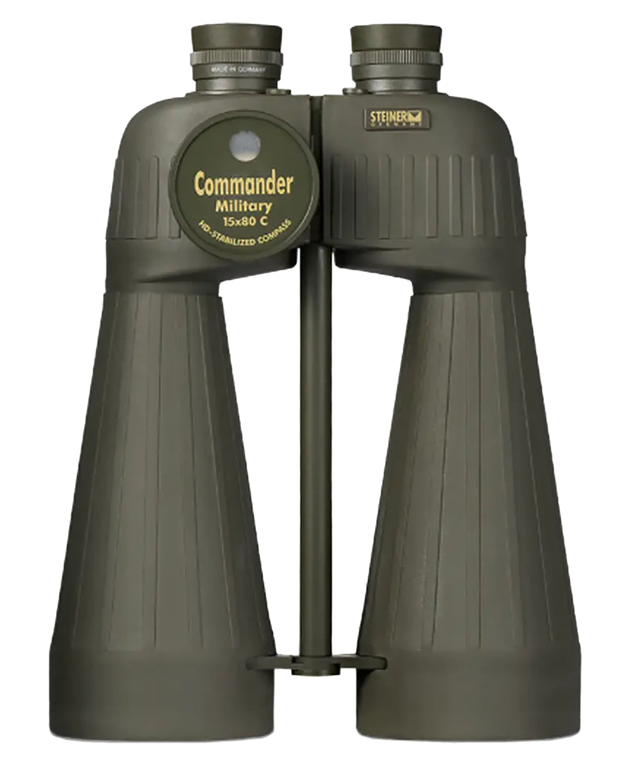 Steiner 2693 M1580 15x80mm Military Binocular, Reticle and Compass, Floating Prism Auto Focus, OD Green Makrolon/Rubber Armor