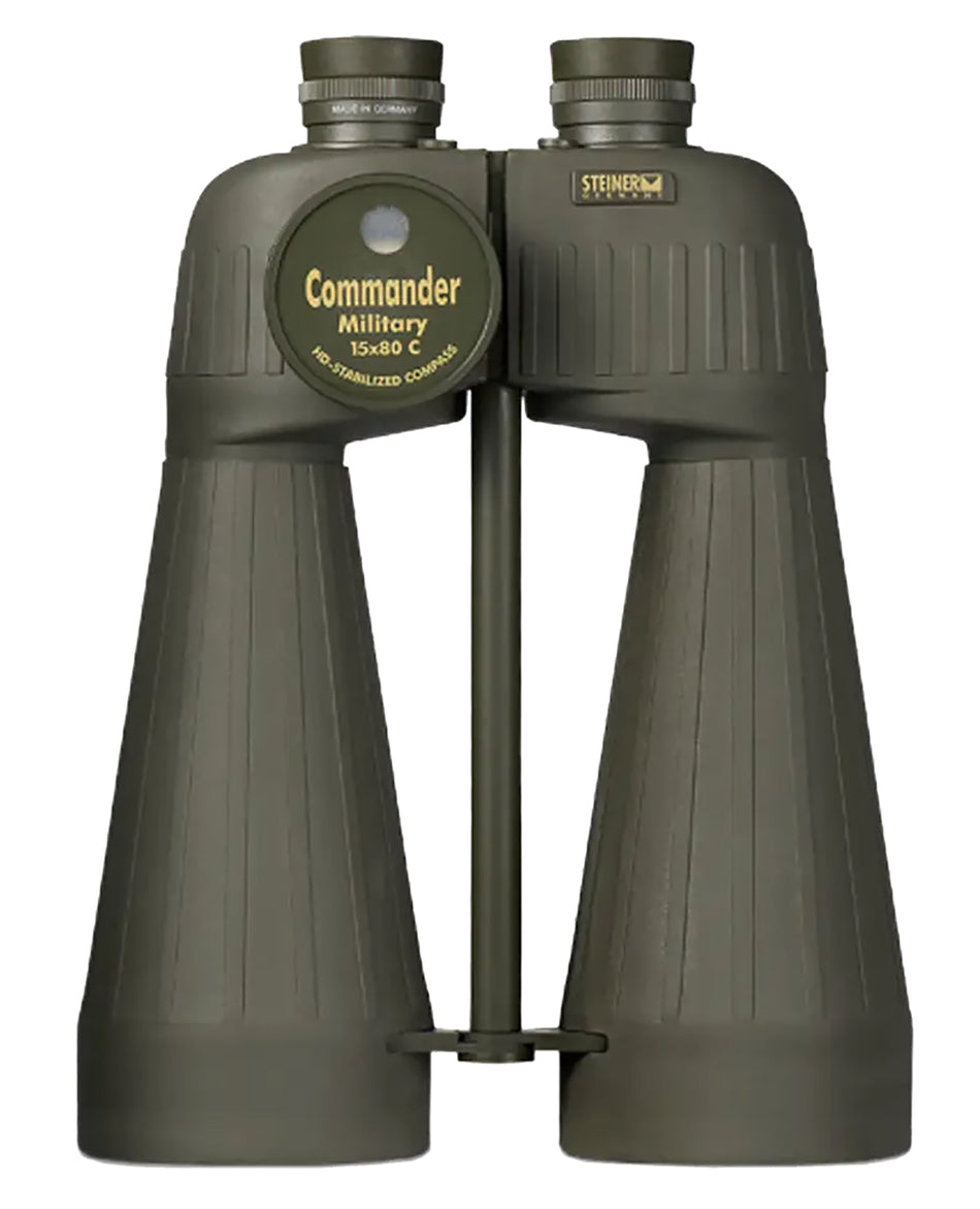 Steiner 2693 M1580 15x80mm Military Binocular, Reticle and Compass, Floating Prism Auto Focus, OD Green Makrolon/Rubber Armor
