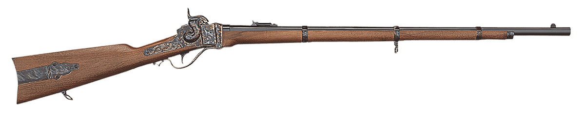 Taylors & Company 210122 1859 Sharps Infantry Pedersoli 54 Cal Percussion 30" Blued Round Barrel, Color Case Hardened Steel Receiver, Fixed Walnut Stock, Musket Cap Ignition, Right Hand