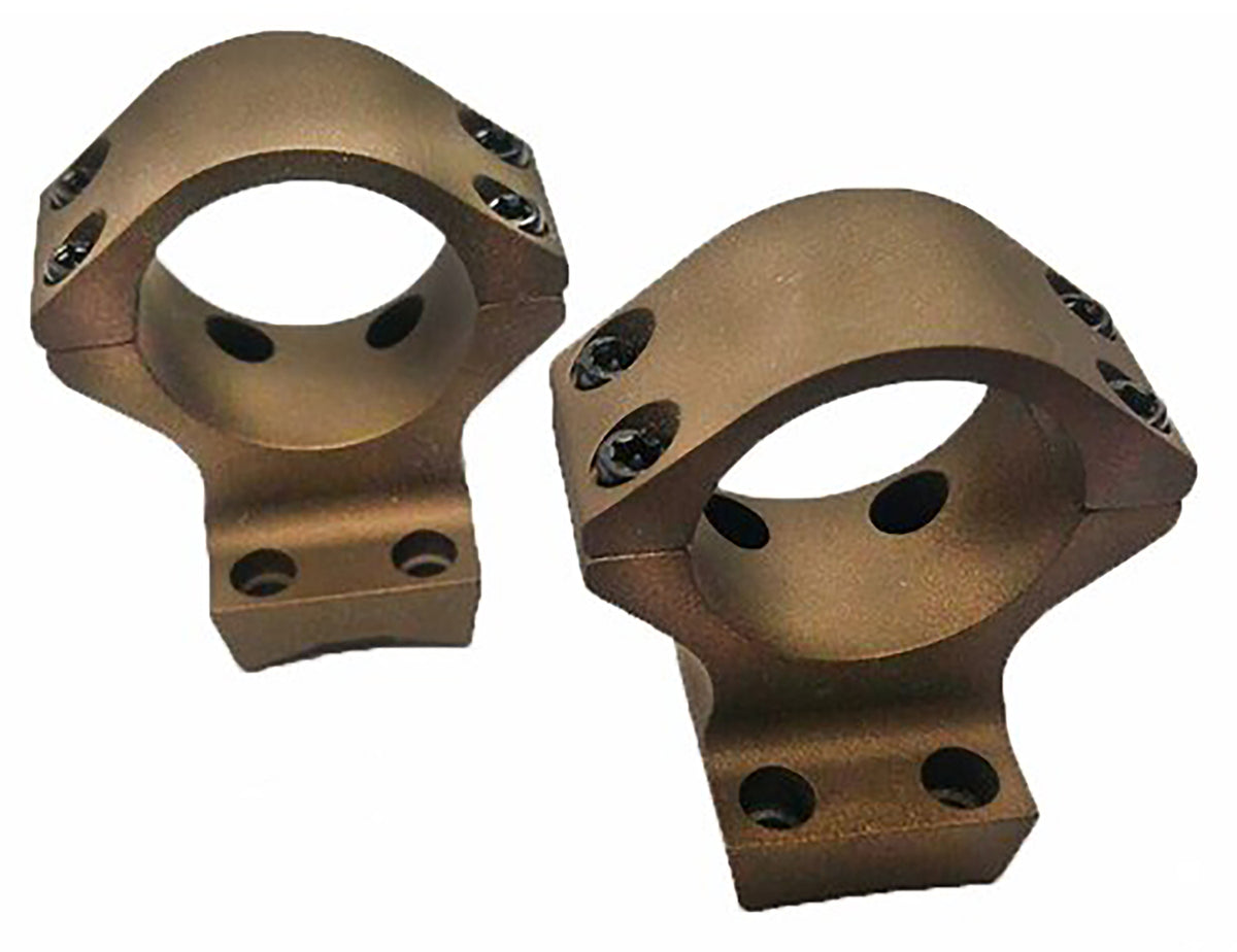 Talley HC740735 One-Piece Scope Mount 30mm Tube Burnt Bronze Aluminum X-Bolt Medium Rings 0 MOA