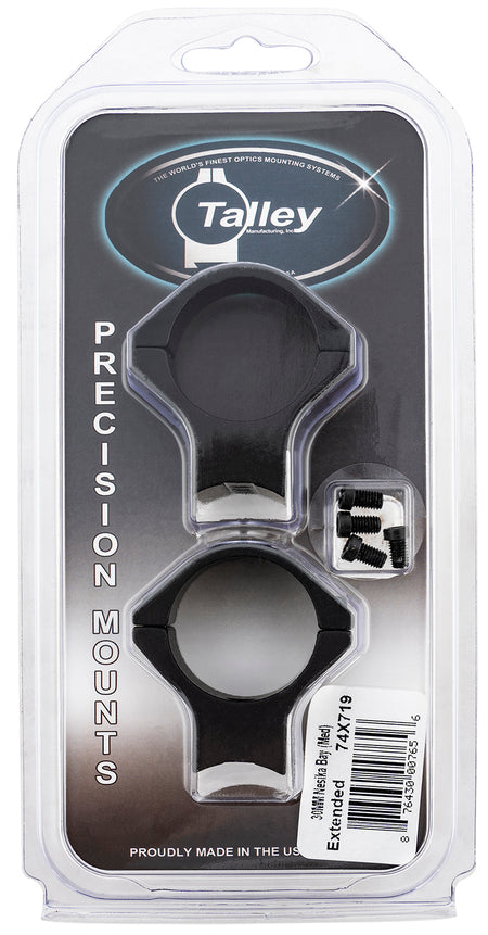 Talley 74X719 Savage 30mm Extended Medium Scope Mount Ring Combo Black Anodized 0 MOA