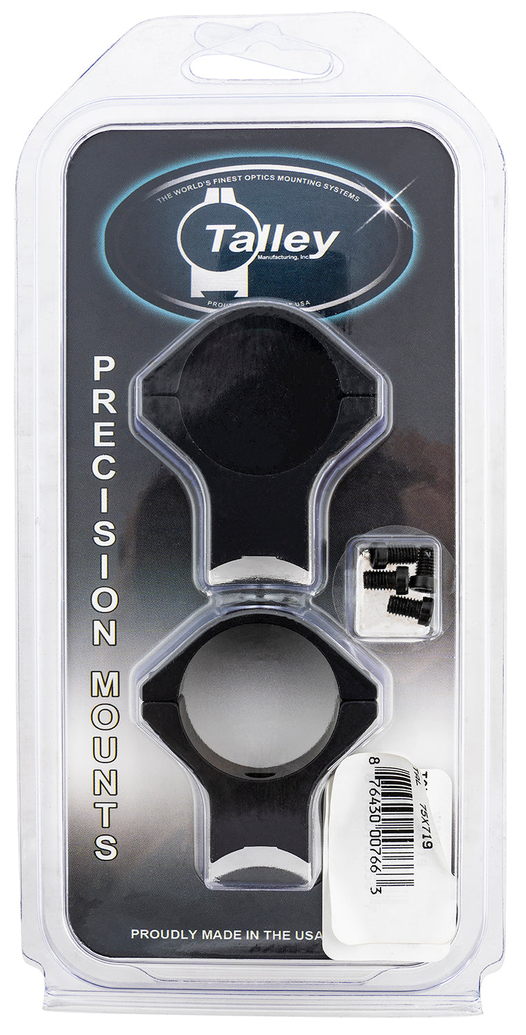 Talley 75X719 Savage AccuTrigger 30mm High Scope Ring Mount Combo Black Anodized 0 MOA