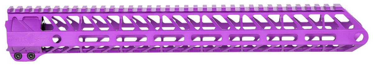 Timber Creek Outdoors Enforcer 15" M-LOK Handguard with Picatinny Rail Purple Anodized