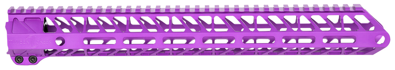 Timber Creek Outdoors Enforcer 15" M-LOK Handguard with Picatinny Rail Purple Anodized
