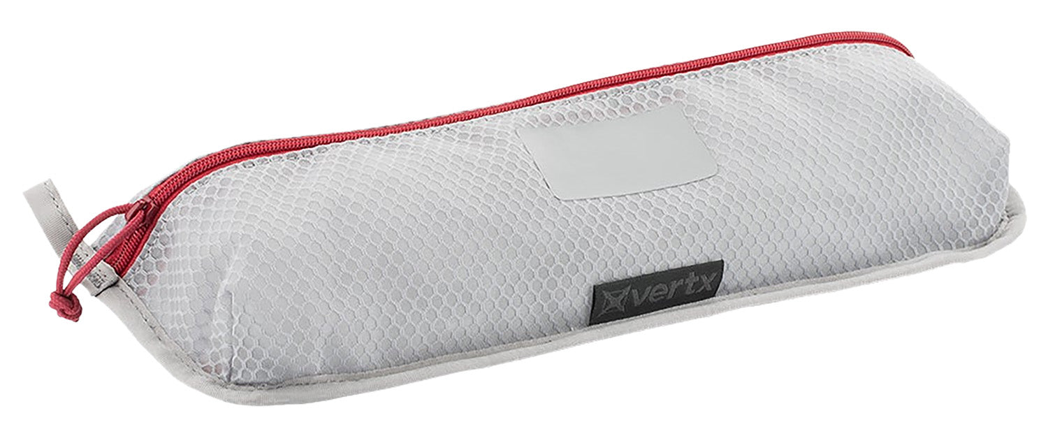 Vertx VTX5205AGYNA Large Overflow Pouch 2pk White Nylon with Red Accents YKK Zipper 15.5x5.2"