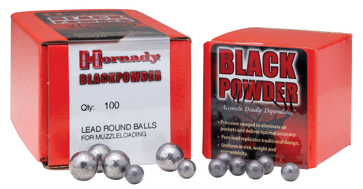 Hornady Pure Lead Round Balls .451 Diameter 44 Cal 100/Box Cold Swaged